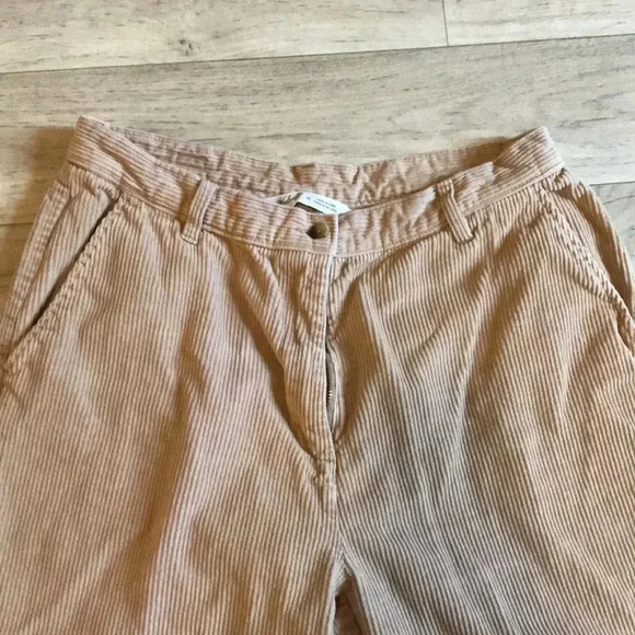 Woolrich Corduroy Khaki Beige Pants Size 10 Womens Cotton No Back Pockets - Picture 3 of 8